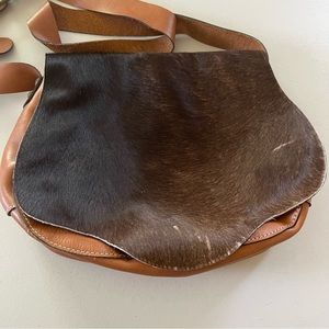Patricia Nash Brown and Tan Crossbody Bag